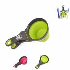 Silicone Collapsible Pet Food Scoop and Bag Clip